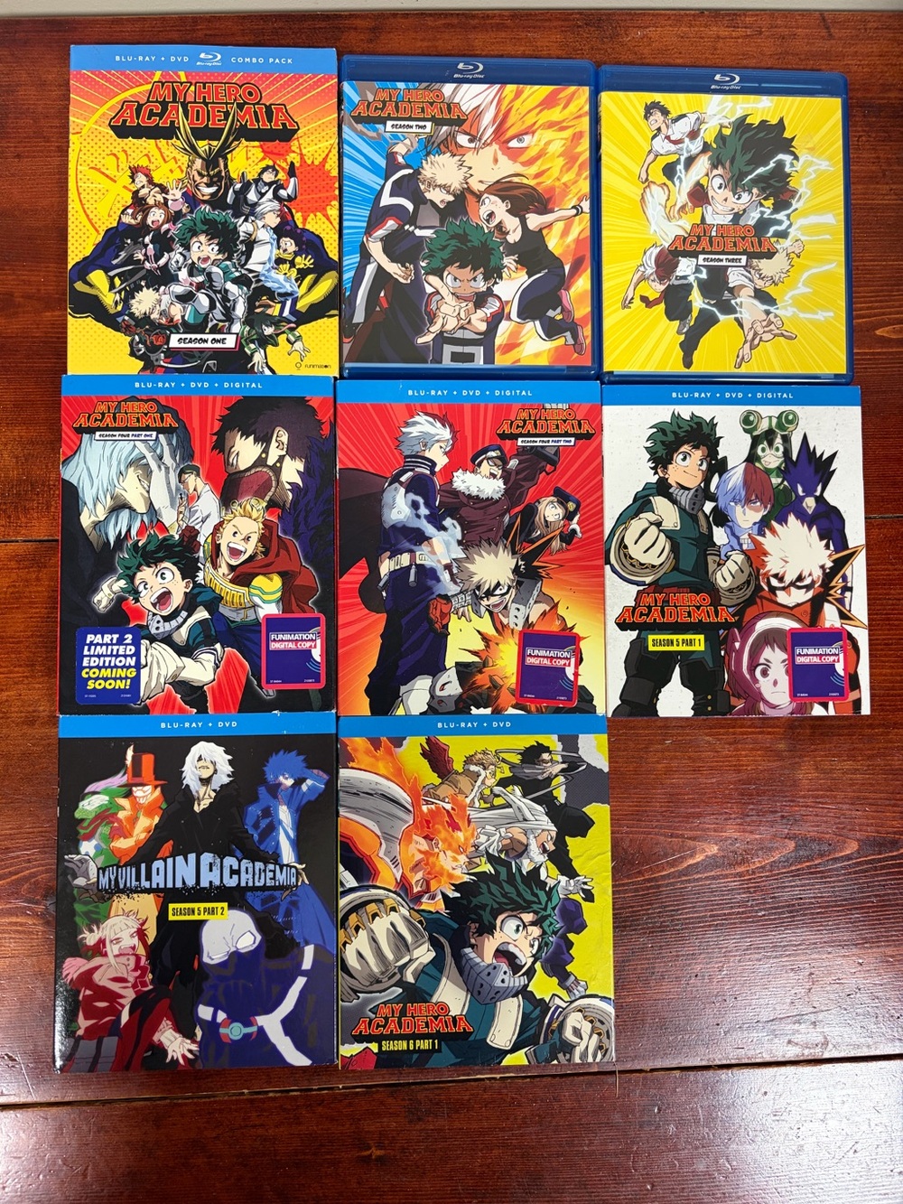 My Hero Academia: Seasons 1 - 6 Part 1 + 4 movies Blu Ray collection - Picture 2 of 5